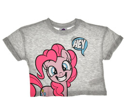 Krótki T-shirt dziecięcy My Little Pony szary