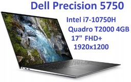 DELL Precision 5750 i7-10750H 16GB 512GB SSD 17"