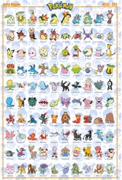 ABYSTYLE - Plakat POKEMON Johto English (91,5 x