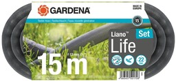 Wąż tekstylny Liano Life 15 m zestaw GARDENA