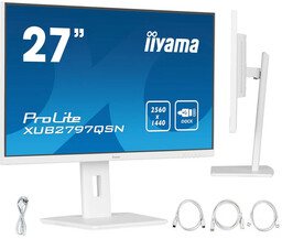 Biały monitor iiyama ProLite XUB2797QSN-W1 27" IPS LED