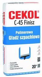 Gładź szpachlowa polimerowa C-45 Finish 20 kg CEKOL