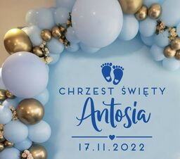 Naklejka okazjonalna: Chrzest Święty- stópki