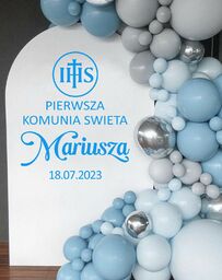 Naklejka okazjonalna: Pierwsza Komunia Święta IHS