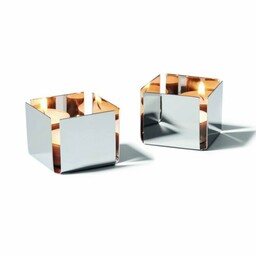 Philippi PEP Świecznik Tealight 7 cm Stal Polerowana