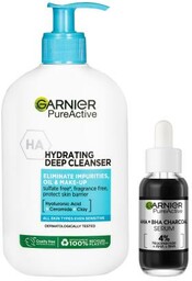 Garnier Pure Active Hydrating Deep Cleanser zestaw żel