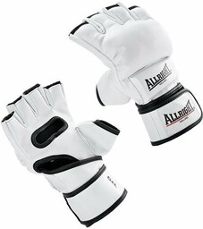 Rękawice MMA Pro skóra allright white