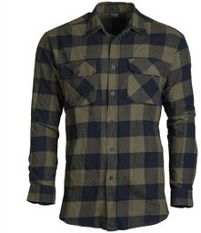 Koszula Mil-Tec Flannel Shirt Light Longsleeve - Black/Olive