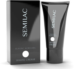 Semilac Akrylożel Elastic Acrylgel White Cream 30G