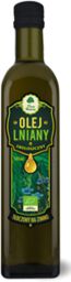 OLEJ LNIANY TŁOCZONY NA ZIMNO BIO 500 ML