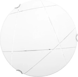 Lumes Szklany plafon z białym kloszem 30 cm