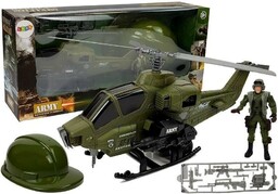 Leantoys WOJSKOWY HELIKOPTER HEłM żOłNIERZ