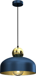 Lampa Wisząca HARALD GOLD/NAVY BLUE 1xE27