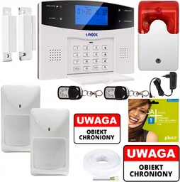 Przewodowy Alarm LCD Gsm App Syreny Polski 2