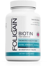 Foligain Biotin Suplement booster na poprawę kondycji włosów