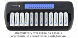 everActive Ładowarka procesorowa NC-1200 do 12 akumulatorków AA/AAA