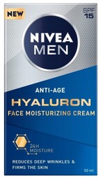 NIVEA MEN Krem przeciwzmarszczkowy Anti-Age Hyaluron SPF15 50ml