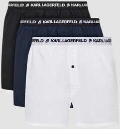 KARL LAGERFELD Zestaw wielokolorowych bokserek 3PACK Woven Boxer