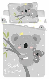 Jerry Fabrics Pościel bawełniana 100x135 Miś Koala gwiazdki