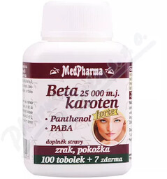 MedPharma Beta carot.10 000 m.j.Pant.+PABA tob.107