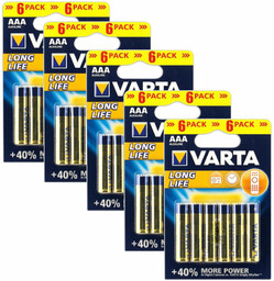 Baterie alkaliczne Varta Longlife LR03 / AAA 30