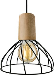 Lampa wisząca Moderno 1xGU10 czarno/brązowa LP-1221/1P S BK