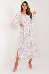 Sukienka LK-SK-509318.74 White/Pink