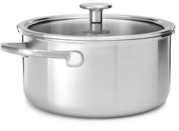 KitchenAid Garnek z pokrywką 3-warstwowy, stalowy - 3,1l