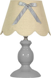 Candellux WHILMA 41-64127 lampa stołowa szara abażur