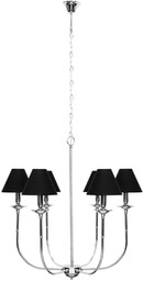 Lampa wisząca Glamour 6xE14 czarna LP-979/6P - Light