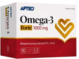 Omega-3 1000mg Forte Apteo, 60 kapsułek >> 0zł