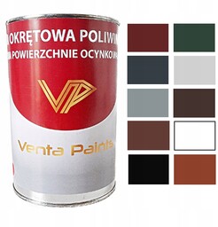 Farba Okrętowa Poliwinylowa Dach Ocynk Aluminium 3L