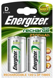 Akumulatorek Energizer R20 D Ni-MH 2500 mAh 2