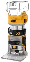 DEWALT Frezarka DCW604NT-XJ