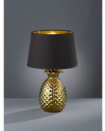 Pineapple lampa stołowa 1-punktowa czarna/złota R50431079