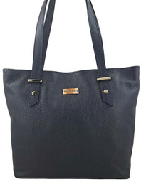 Shopper bag skórzany BARBERINI''S granatowy 923-4