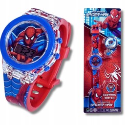 ZEGAREK SPIDERMAN DLA DZIECI CHLOPCA ELEKTRONICZY LED Spider-Man