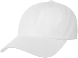 Czapka Low Profile Cotton Strapback, biały, One Size