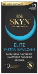 UNIMIL SKYN ELITE Ekstra nawilżane prezerwatywy nielateksowe, 10szt.