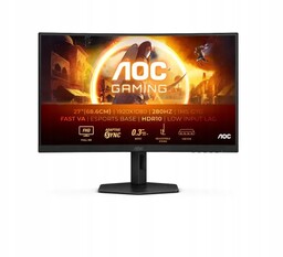 Zakrzywiony Monitor 27 cali Aoc C27G4ZXU Fhd Fast