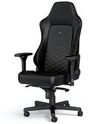 Noblechairs HERO Black Gold Gamingowy do 150kg Skóra