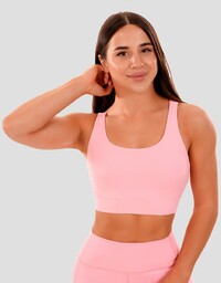 GymBeam Biustonosz sportowy Cut-Out Pink