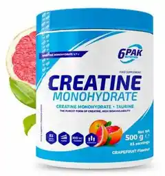 6pak Creatine Monohydrate 500g grapefruit