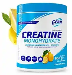 6pak Creatine Monohydrate 500g lemon