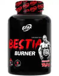 6pak Nutrition Bestia Burner 100 kaps SPALACZ