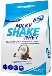 6pak Odżywka białkowa Milky Shake Whey Czekoladowo-kokosowy 700 g