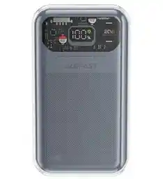 Acefast powerbank 20000mAh Sparkling Series szybkie ładowanie 30W szary