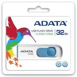 Adata Pendrive DashDrive Classic C008 32GB USB2.0 biało- niebieskie