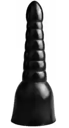 All Black (sp Klasyczne Stopniowane Dildo All Black 33,5 cm Czarny