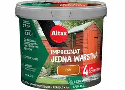 ALTAX Impregnat Jedna Warstwa 4,5L cedr do drewna i betonu